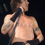 Anthony Kiedis topless live on stage