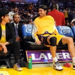 Anthony Kiedis Lakers game LA