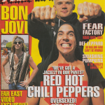 Anthony Kiedis on cover Kerrang! magazine Red Hot Chili Peppers
