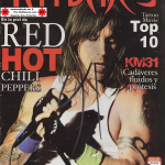 Anthony Kiedis on cover Mexican tattoo magazine Red Hot Chili Peppers