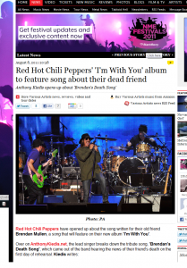 anthony Kiedis NME article