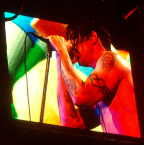 Anthony Kiedis sings red Hot Chili Peppers