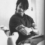 Anthony Kiedis black & white feet
