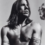 Anthony Kiedis black & white topless photo