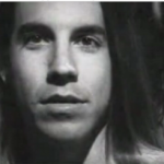 young Anthony Kiedis black & white photo