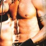 Anthony Kiedis topless ripped six pack live