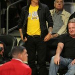 Anthony Kiedis Lakers game LA angry