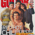 Anthony Kiedis on cover Guitar World magazine Red Hot Chili Peppers Rockin' On 2011
