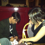 Anthony Kiedis Cafe Stella fundraiser fan autograph